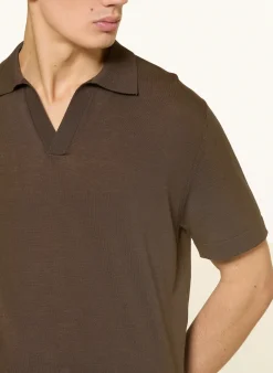 Strick-Poloshirt