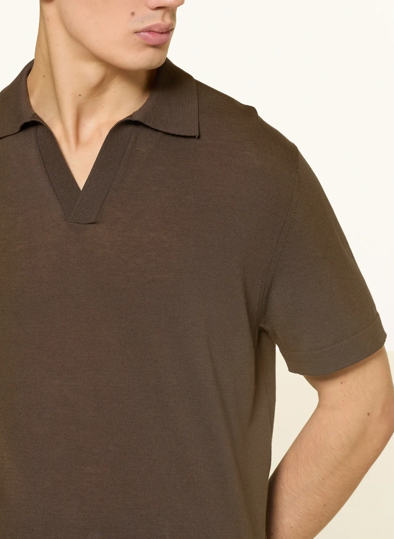 Strick-Poloshirt