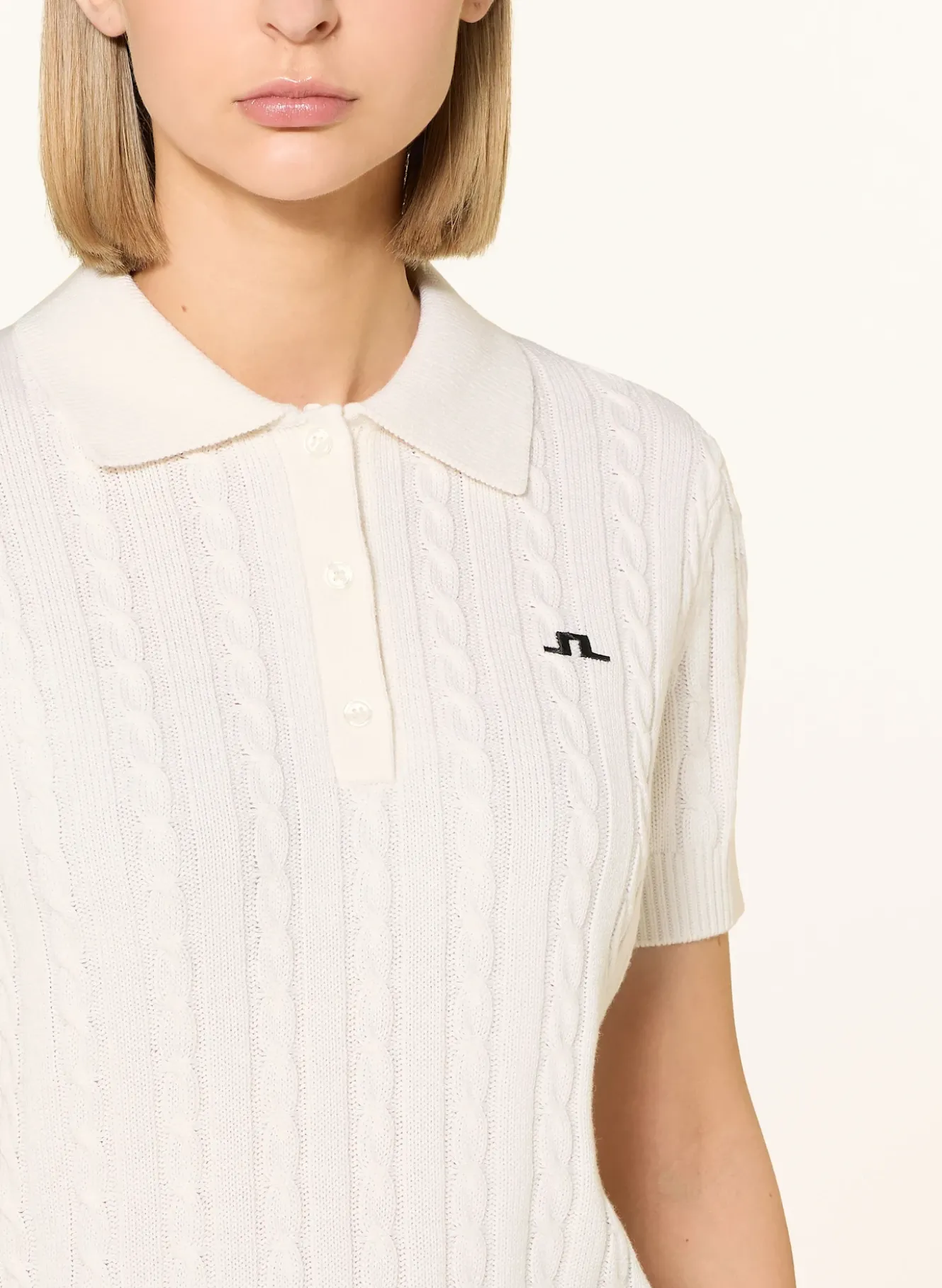 Strick-Poloshirt
