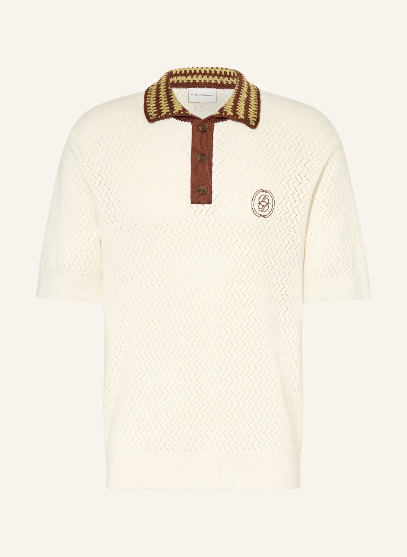 Strick-Poloshirt