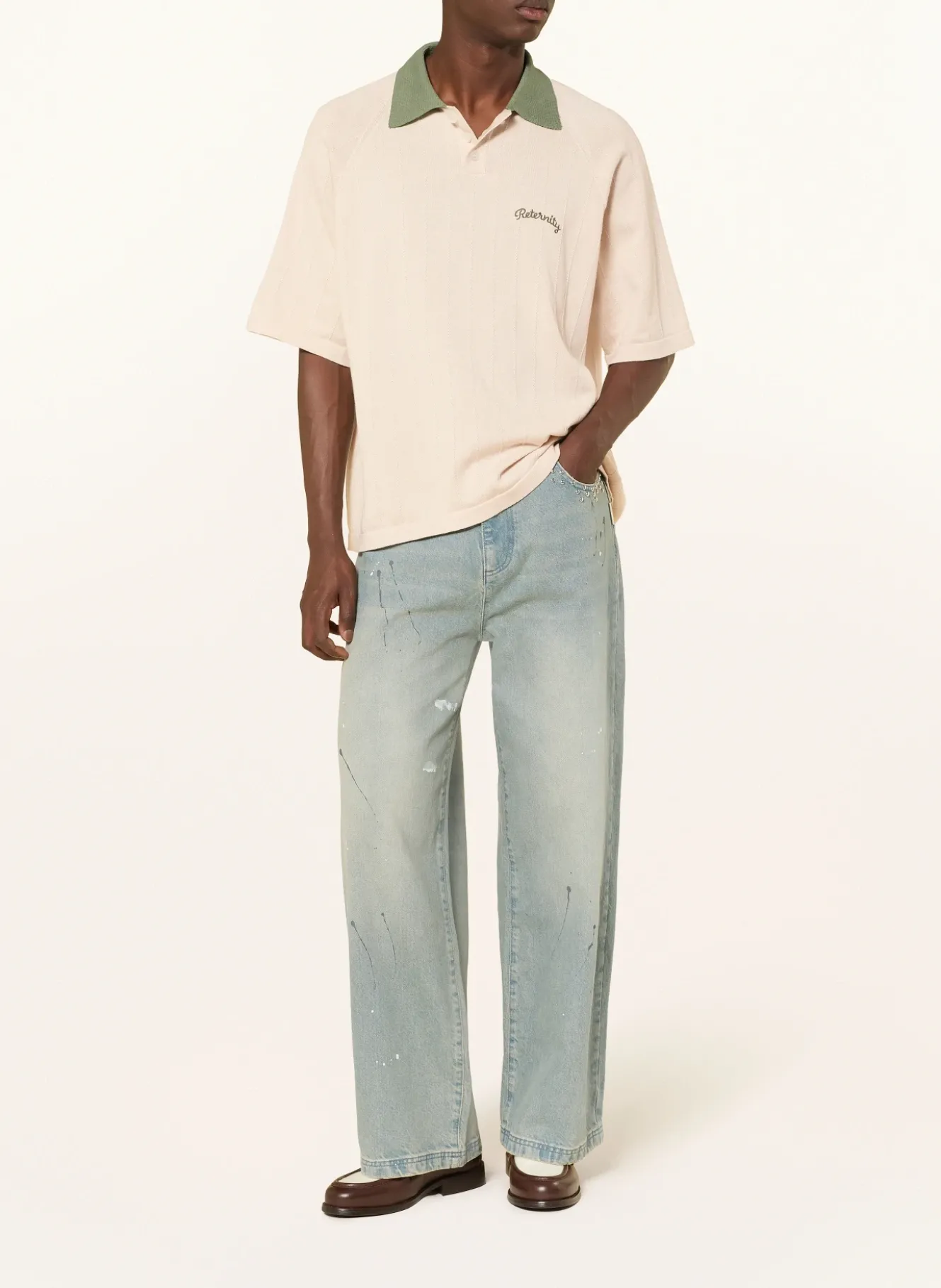 Strick-Poloshirt