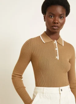 Strick-Poloshirt