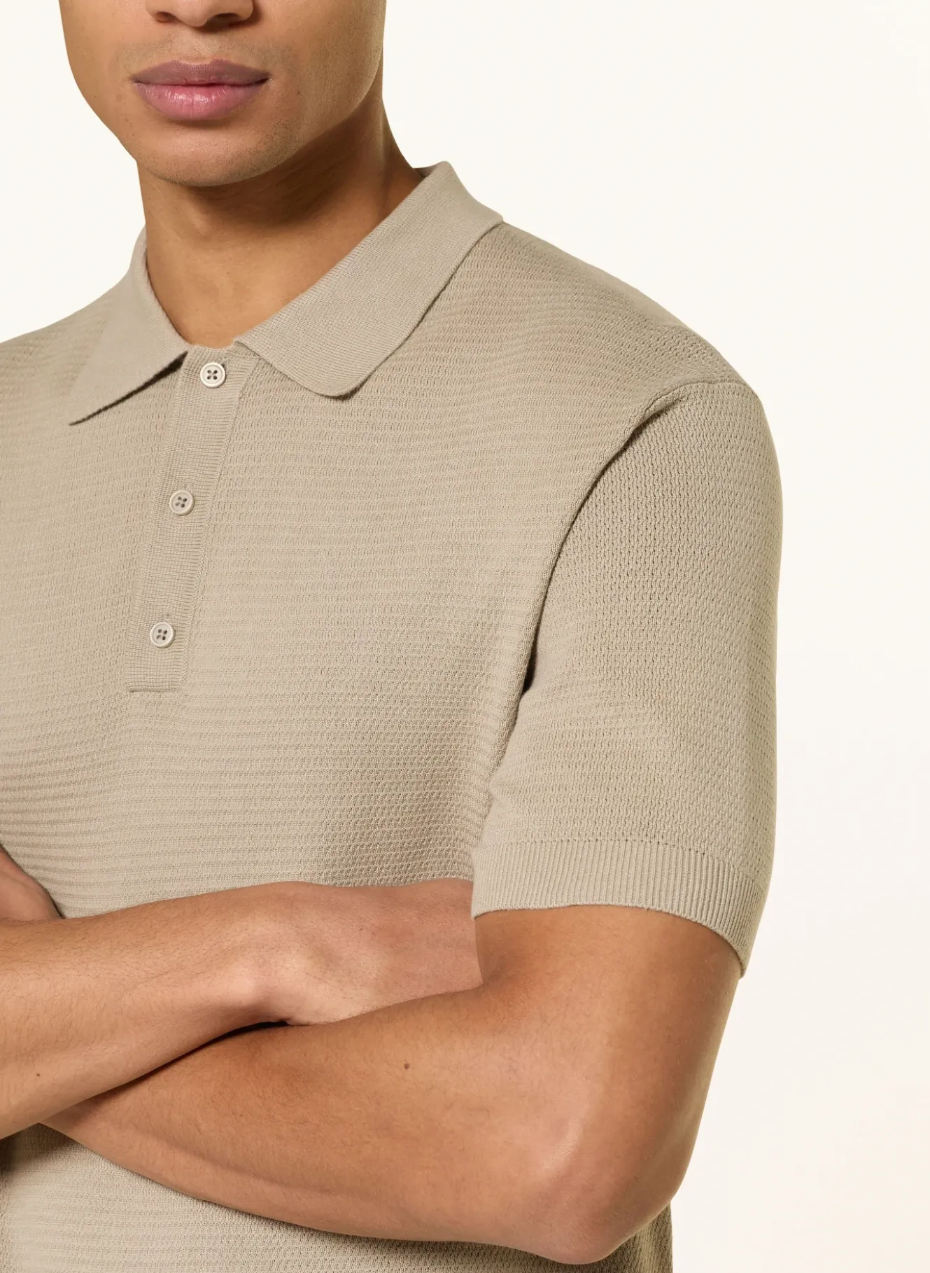Strick-Poloshirt