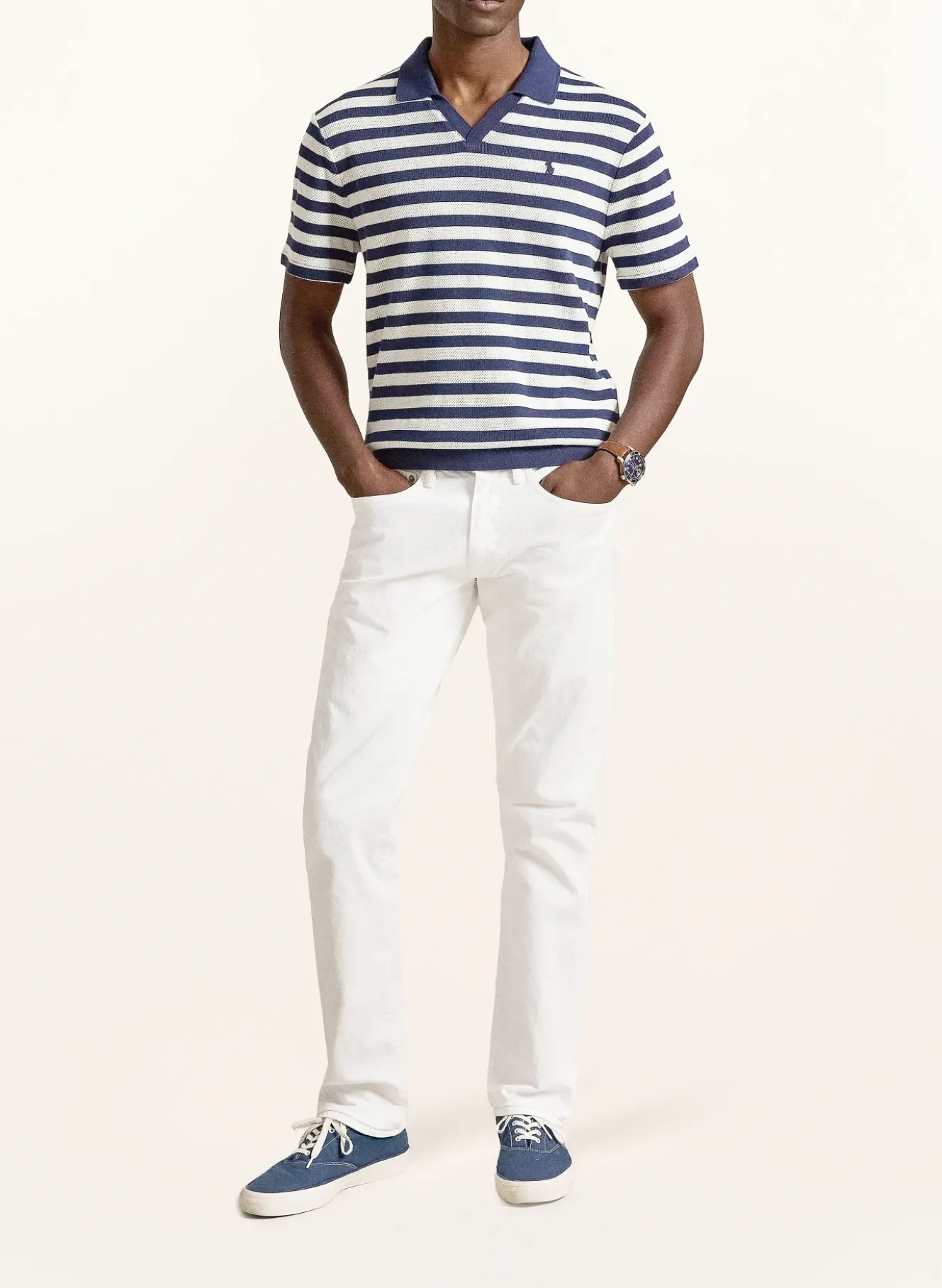 Strick-Poloshirt