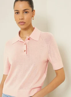 Strick-Poloshirt