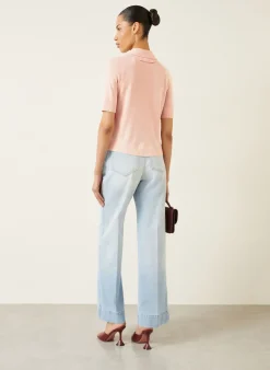Strick-Poloshirt