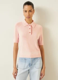 Strick-Poloshirt