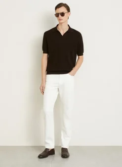 Strick-Poloshirt