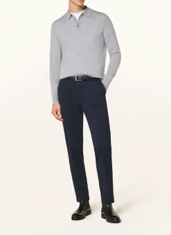Strick-Poloshirt aus Merinowolle