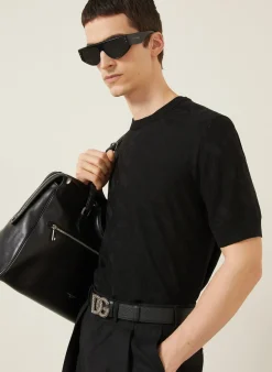 Strick-Poloshirt aus Seide
