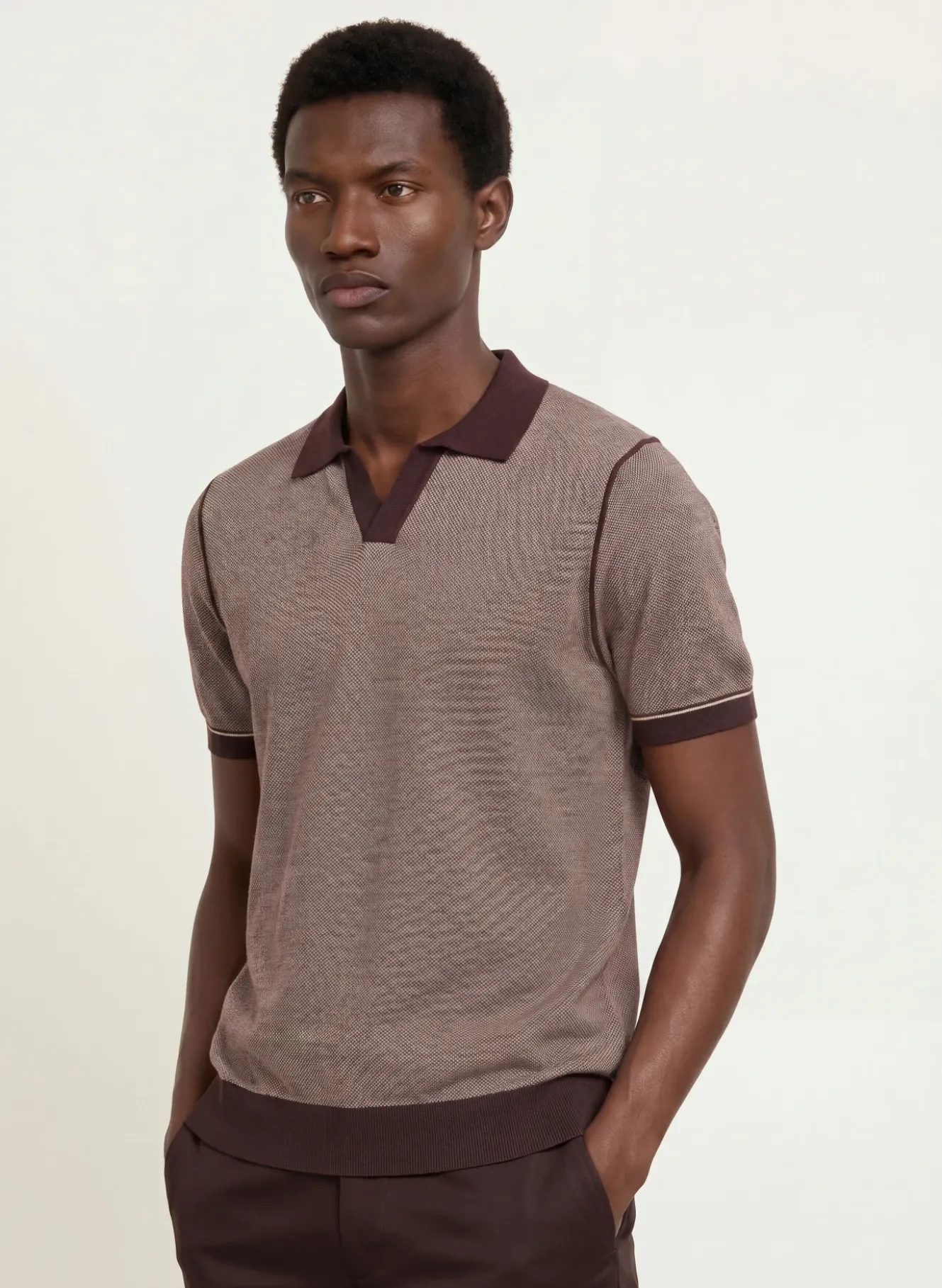 Strick-Poloshirt NARCISO