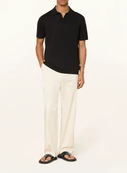Strick-Poloshirt RYAN mit Leinen