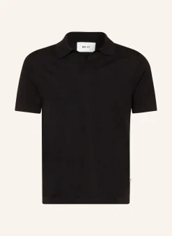 Strick-Poloshirt RYAN mit Leinen