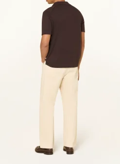 Strick-Poloshirt RYAN mit Leinen