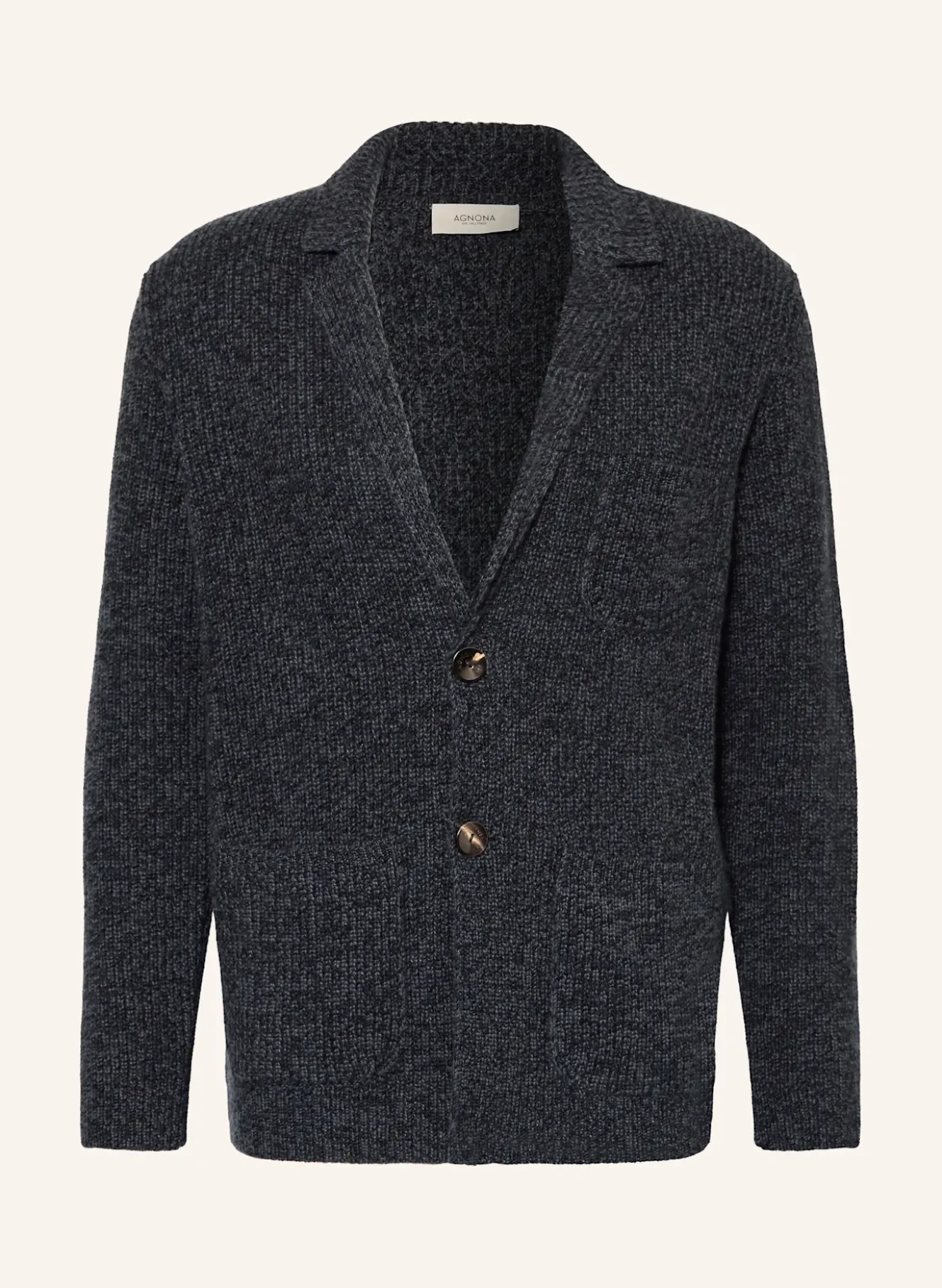Stricksakko Regular Fit aus Cashmere
