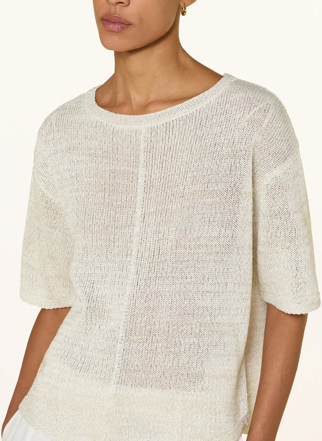 Strickshirt mit Glitzergarn
