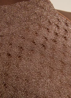 Stricktop mit Glitzergarn