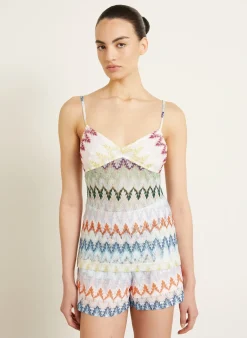 Stricktop mit Glitzergarn