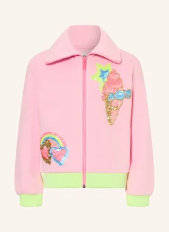 Sweatjacke mit Pailletten