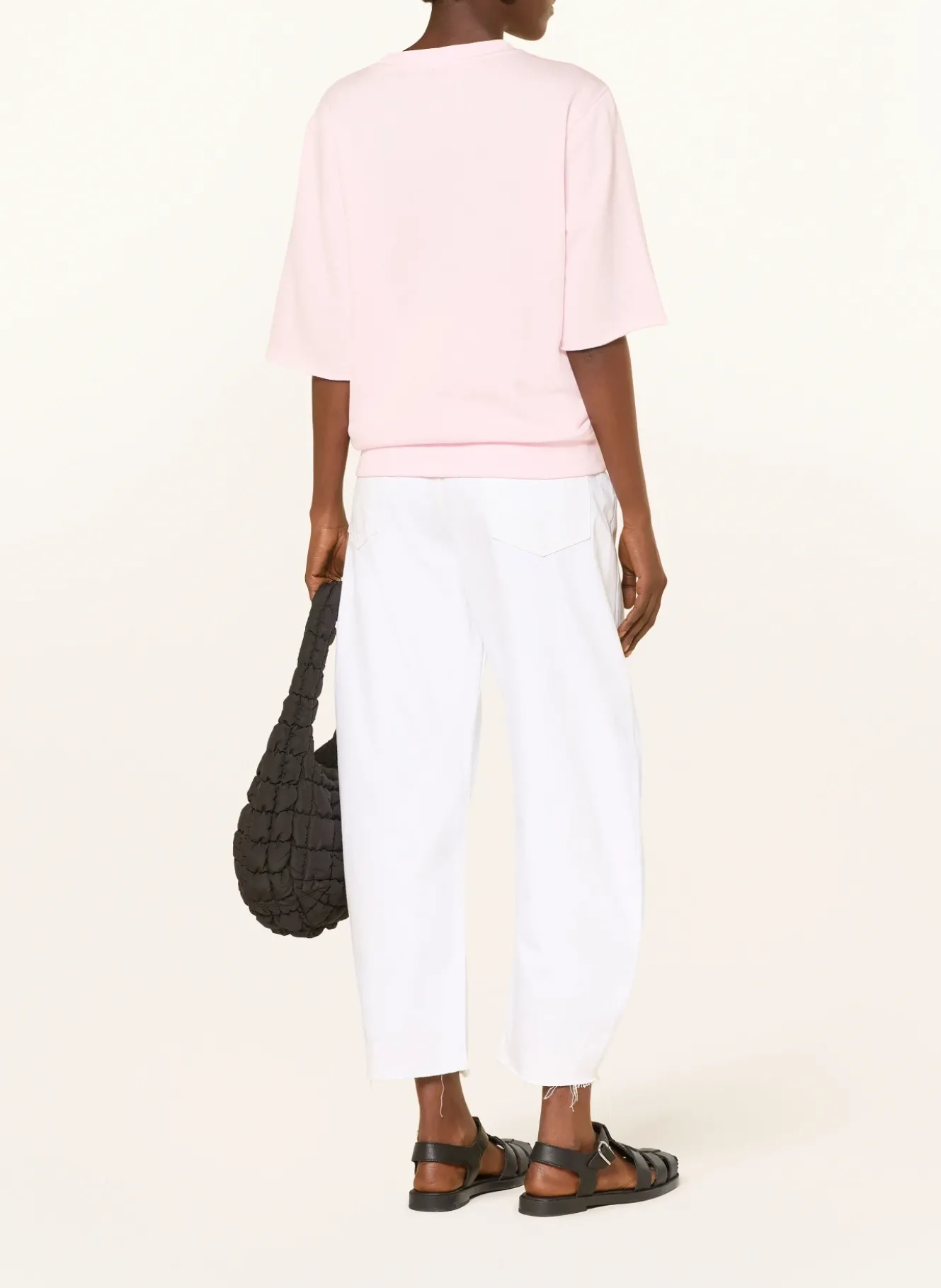 Sweatshirt mit 3/4-Arm und Schmucksteinen