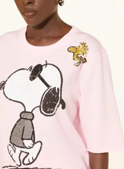Sweatshirt mit 3/4-Arm und Schmucksteinen