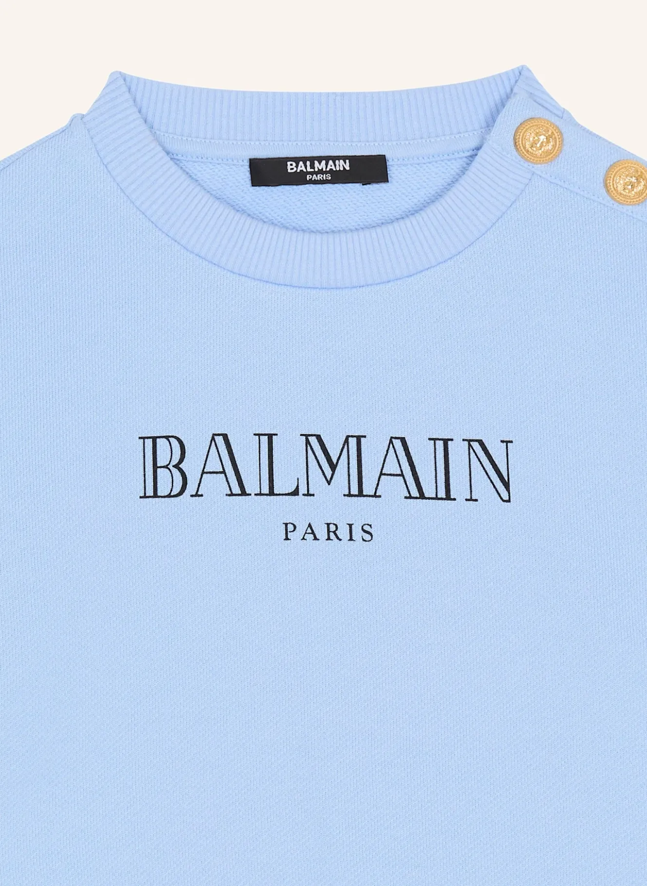 Sweatshirt mit Balmain Paris-Print