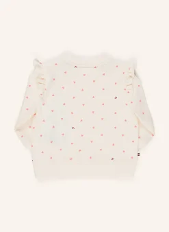Sweatshirt mit Rüschen