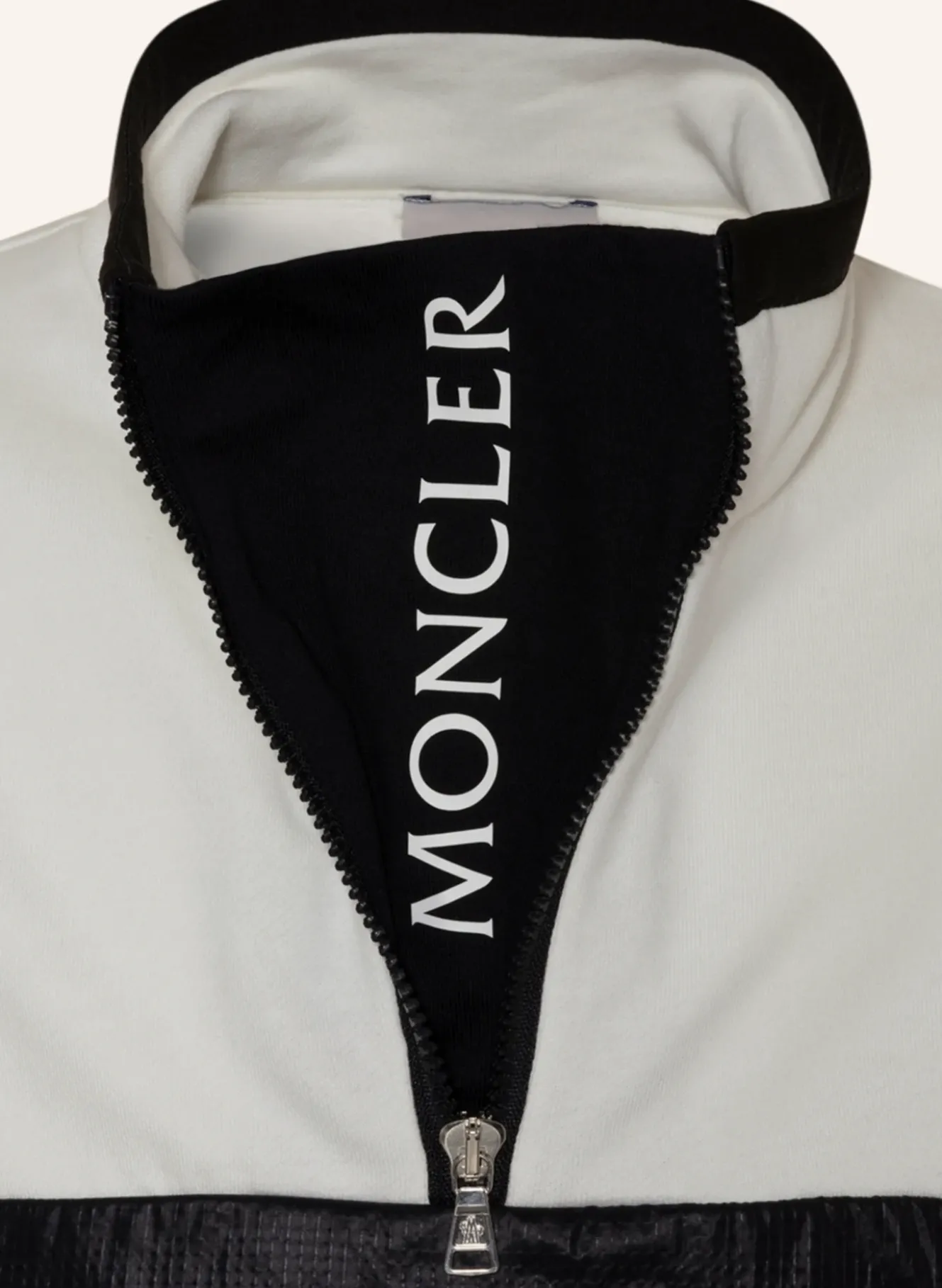 Sweat-Troyer im Materialmix
