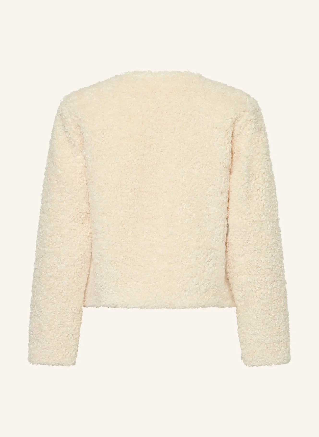 Teddyfell-Jacke mit Glitzergarn