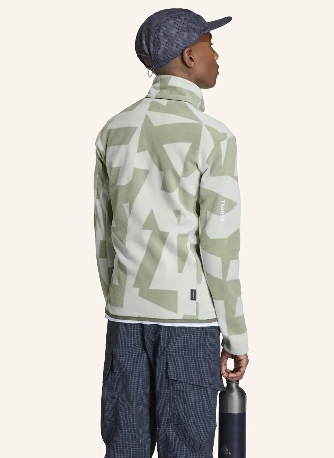 TERREX MULTI PRINTED KIDS FLEECEJACKE, DURCHGEHENDER REISSVERSCHLUSS