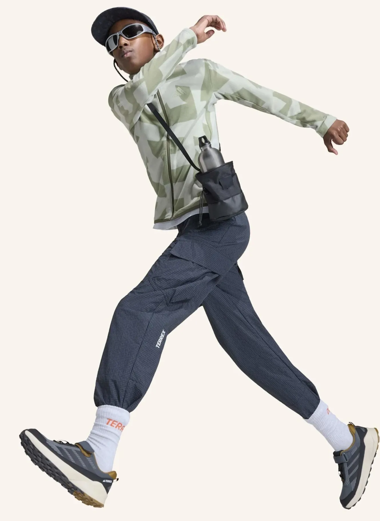 TERREX MULTI PRINTED KIDS FLEECEJACKE, DURCHGEHENDER REISSVERSCHLUSS