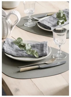 Tischset CURVE L aus Leder