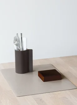 Tischset SQUARE L aus Leder
