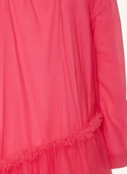 Tüllkleid mit Rüschen