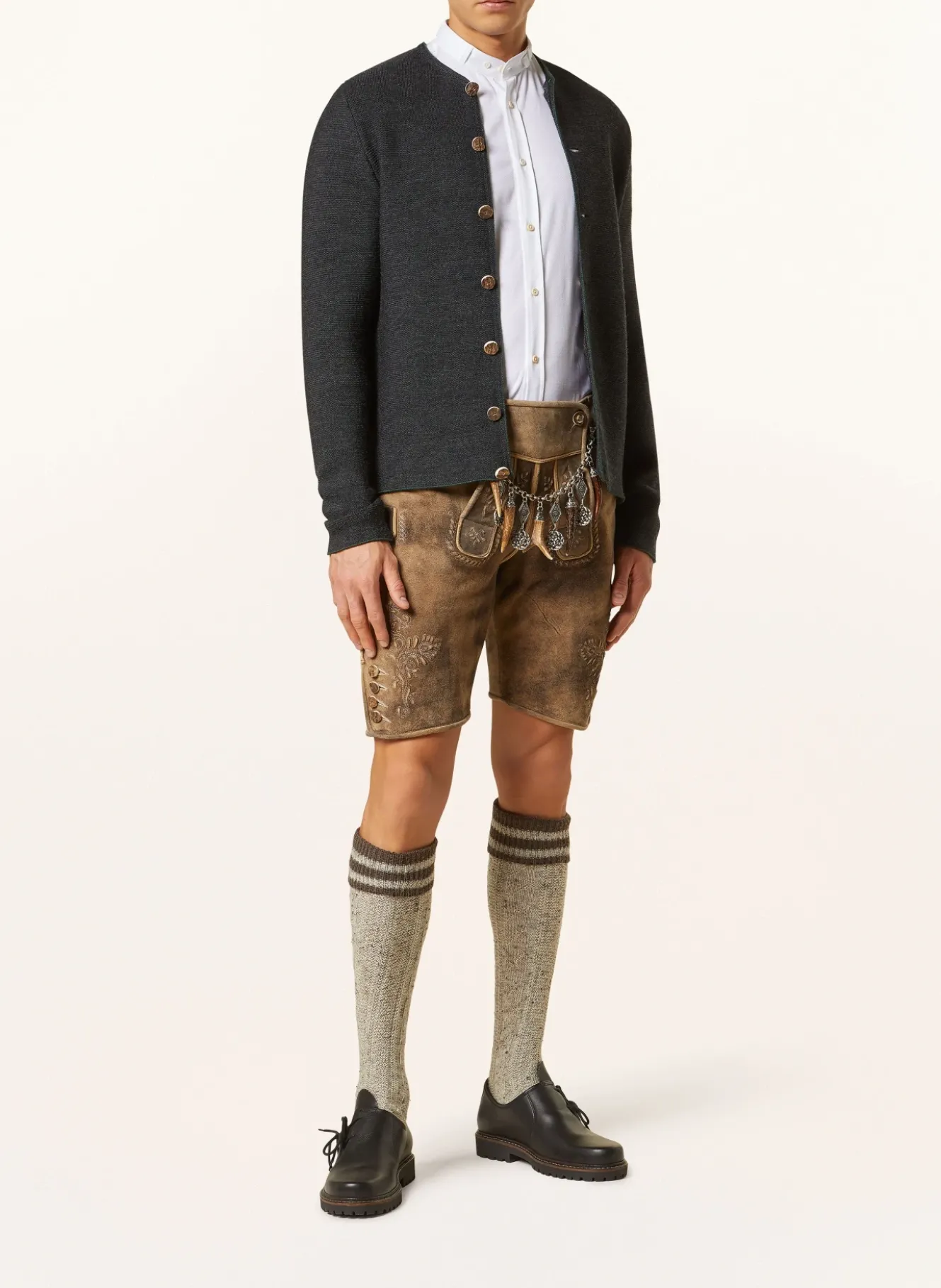 Trachtenhemd LENZ Slim Fit mit Stehkragen