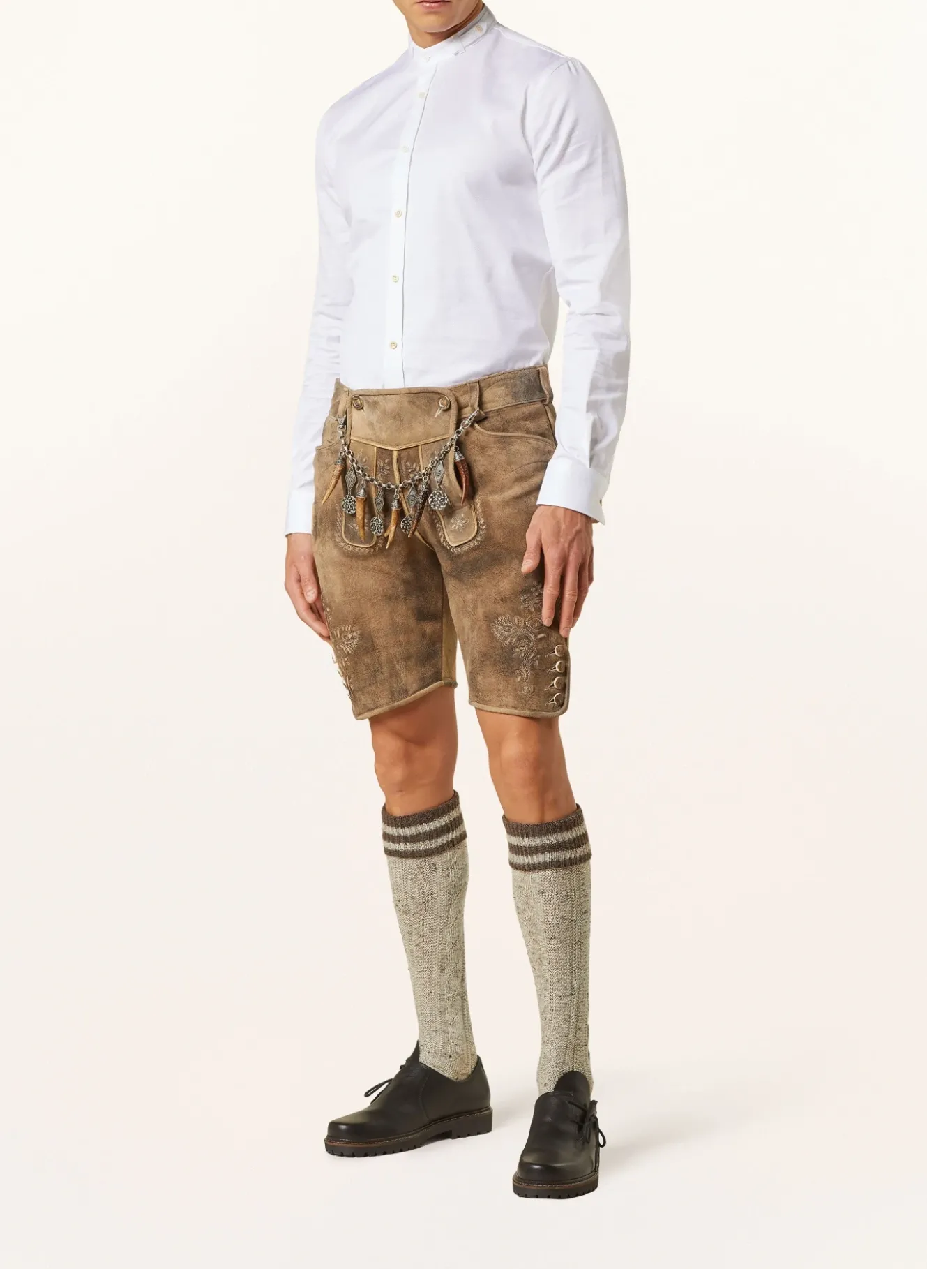 Trachtenhemd LENZ Slim Fit mit Stehkragen