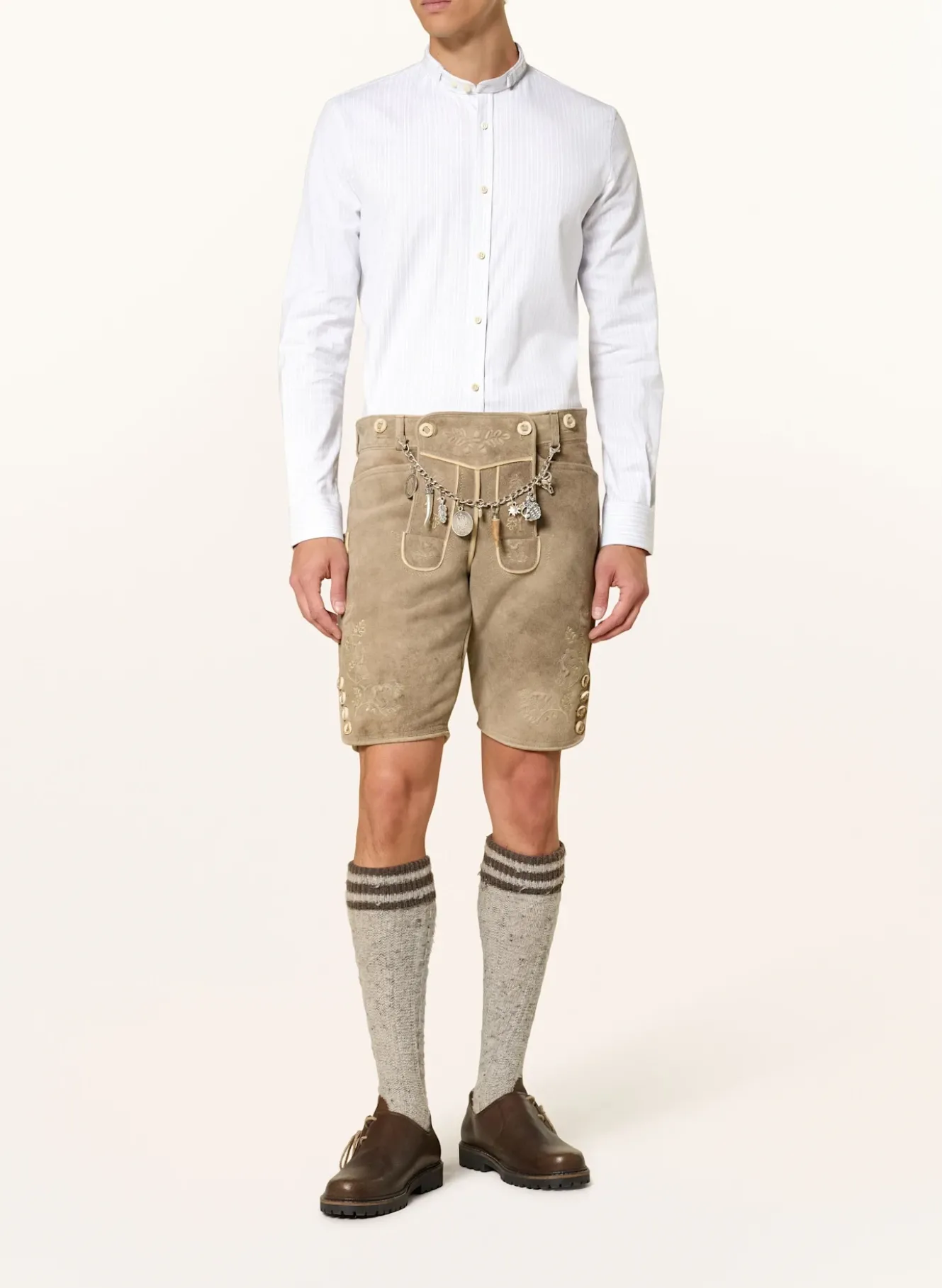 Trachtenhemd LENZ Slim Fit mit Stehkragen