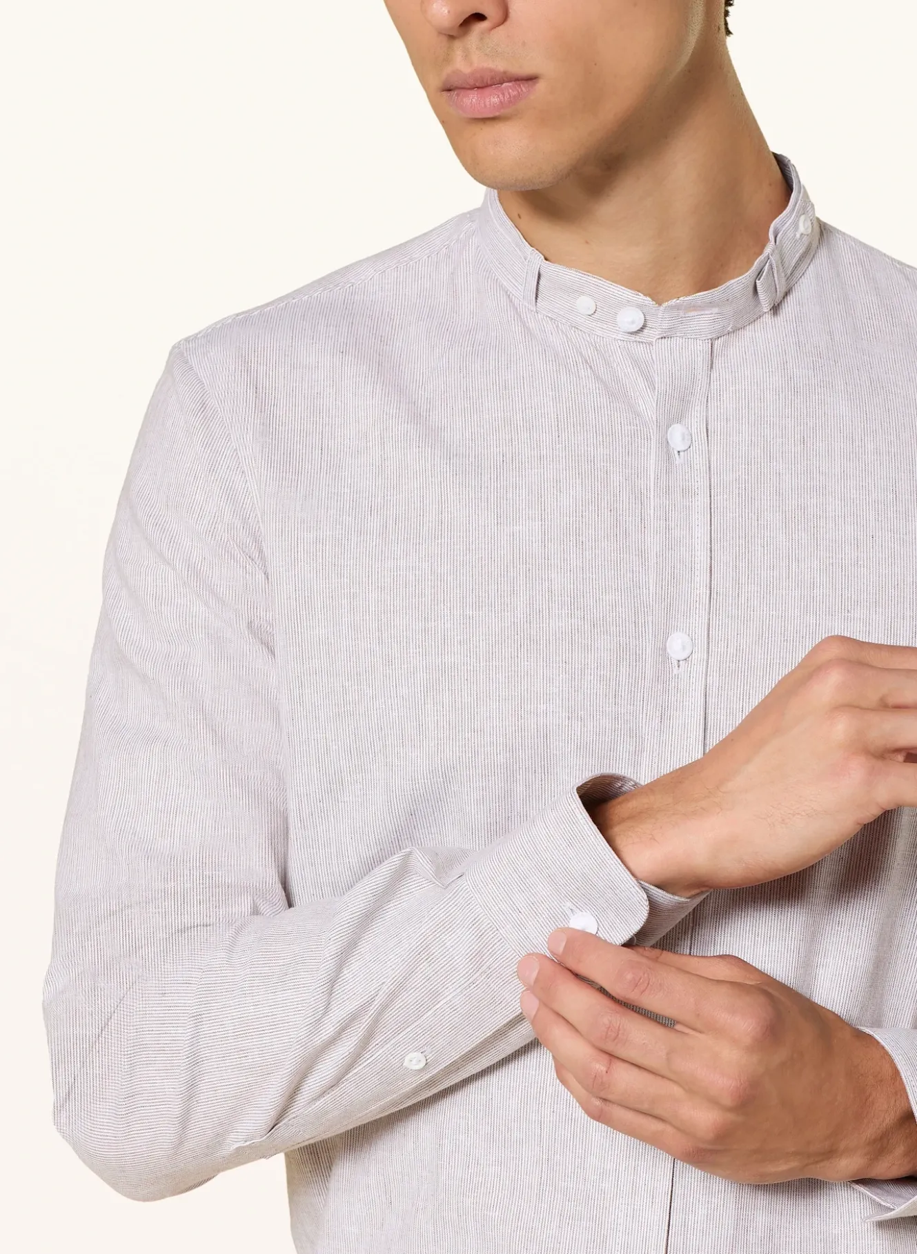 Trachtenhemd LENZ Slim Fit mit Stehkragen