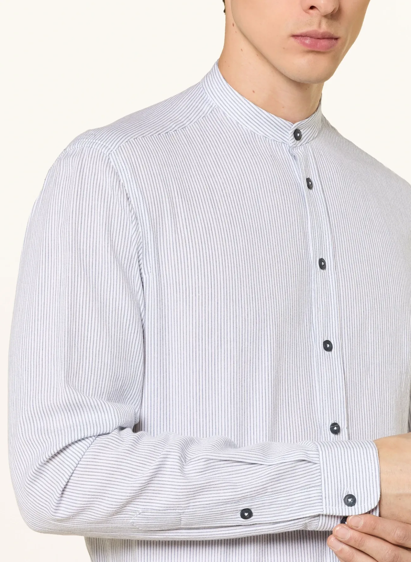 Trachtenhemd Slim Fit mit Stehkragen