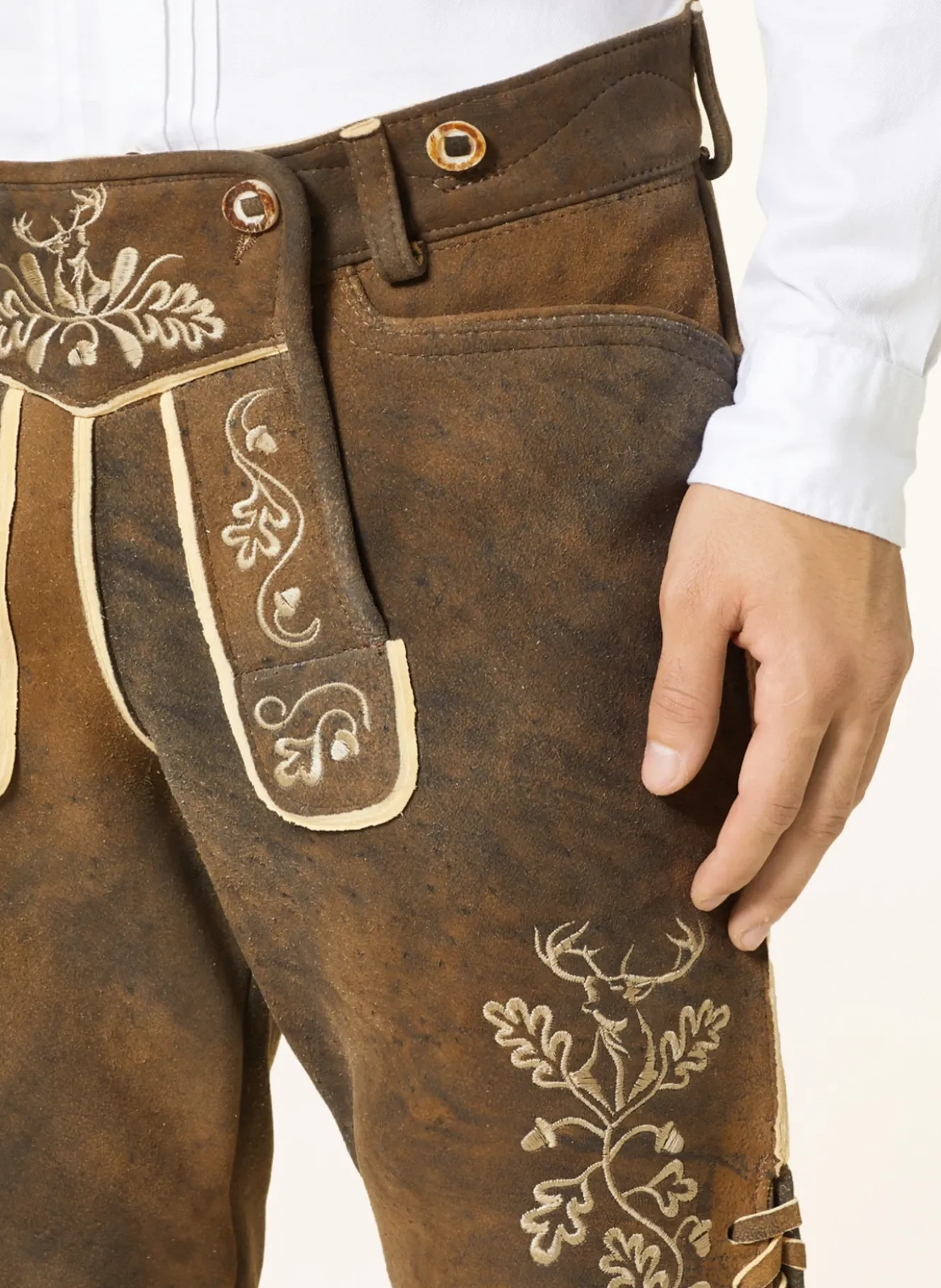 Trachten-Lederhose HIRSCHRUF