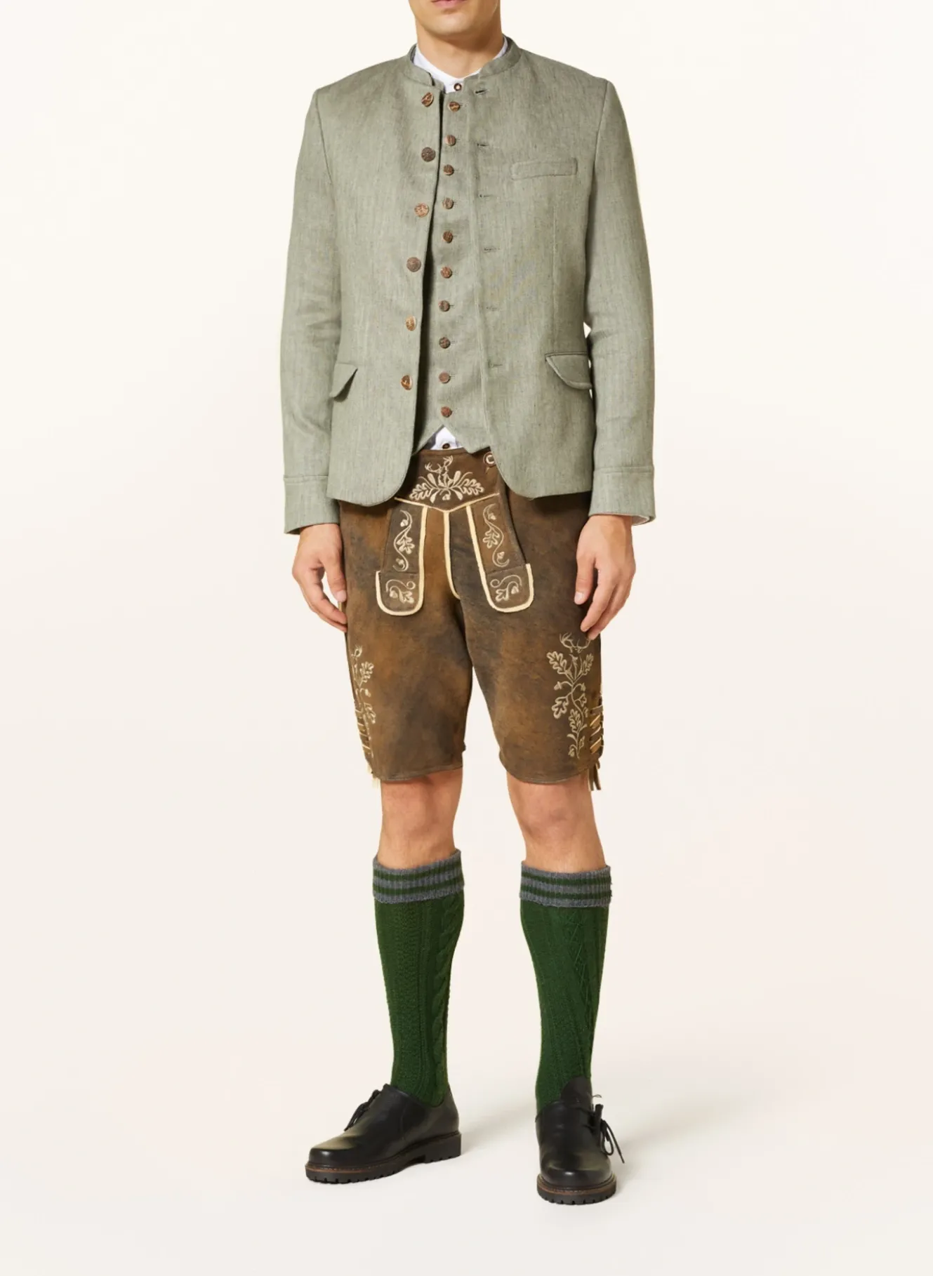 Trachten-Lederhose HIRSCHRUF