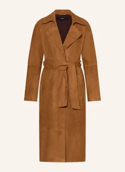 Trenchcoat aus Leder