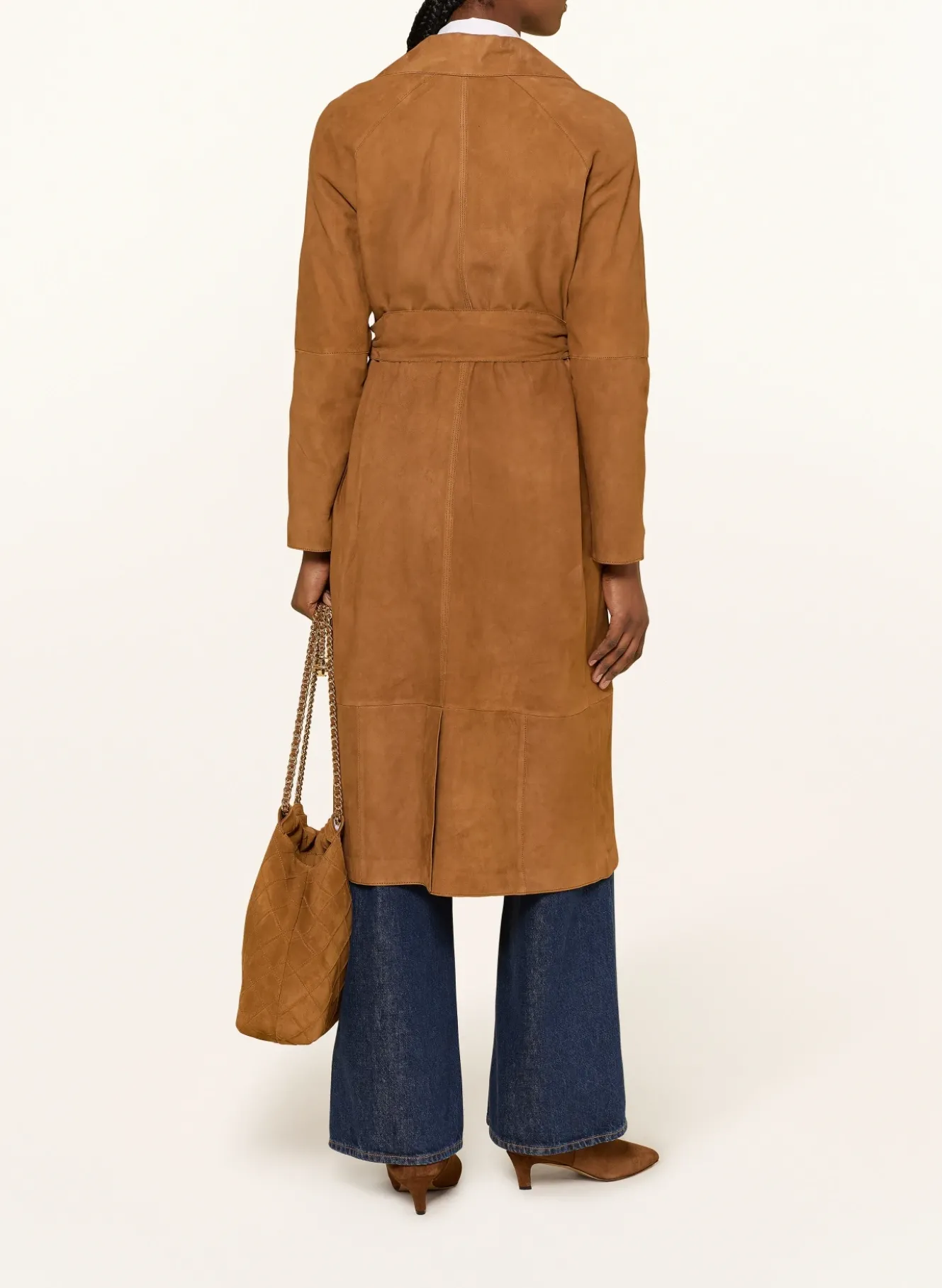 Trenchcoat aus Leder