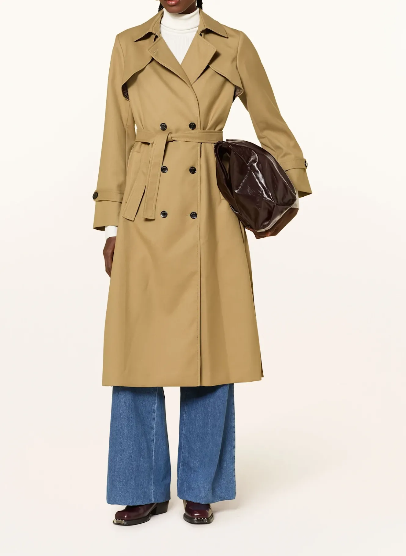 Trenchcoat mit Plissees