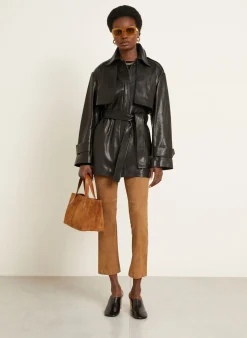 Trench-Jacke PRIYA aus Leder