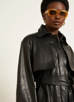 Trench-Jacke PRIYA aus Leder