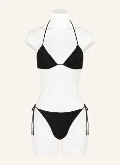 Triangel-Bikini mit Glitzergarn