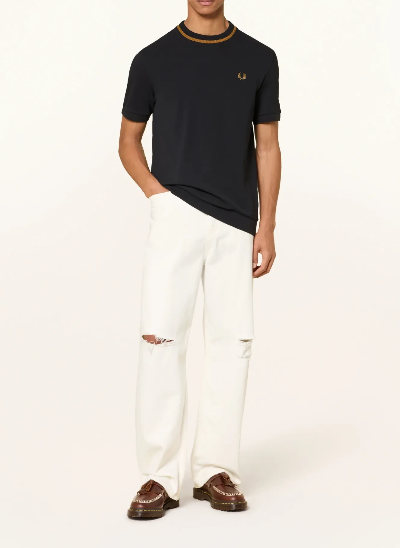 T-Shirt aus Piqué