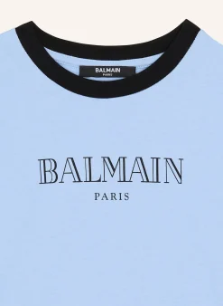 T-Shirt mit Balmain Paris-Print