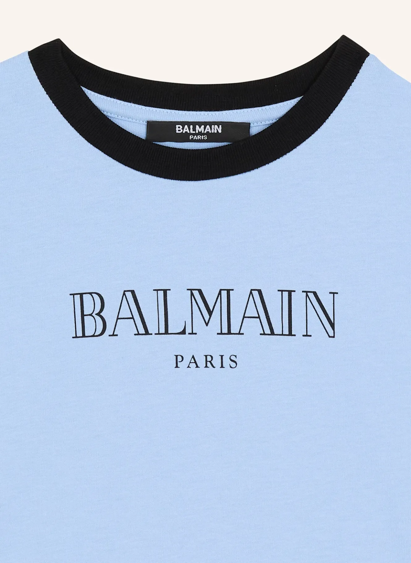 T-Shirt mit Balmain Paris-Print